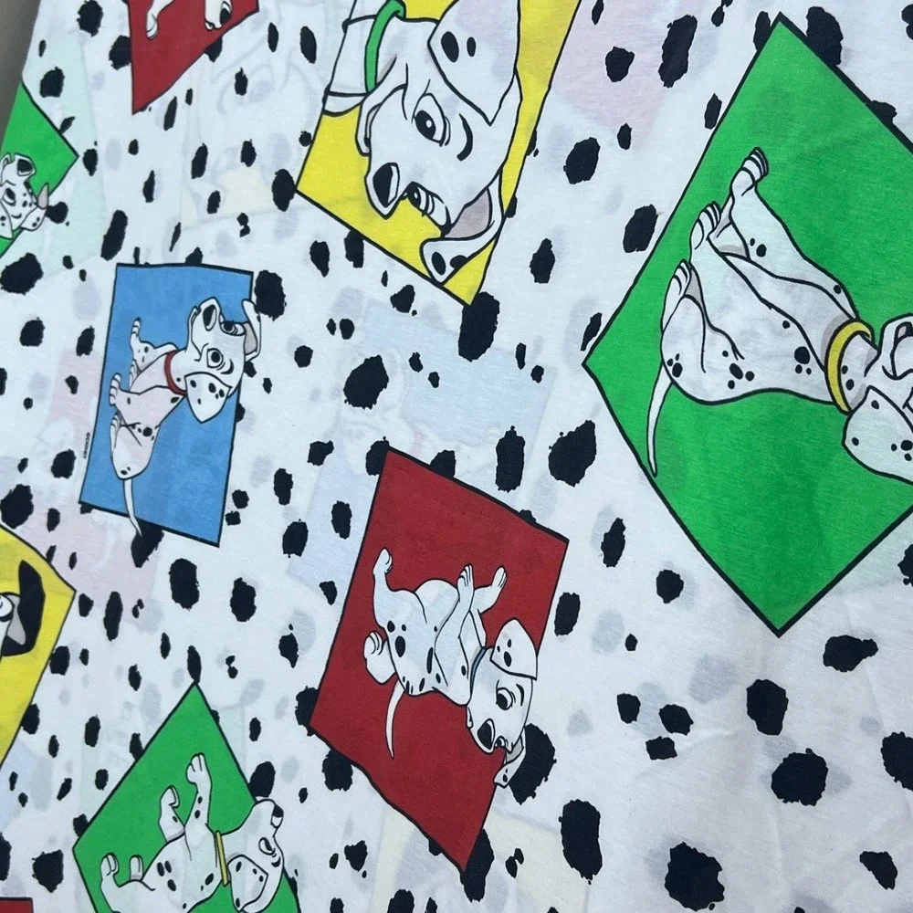 90s Vintage Disney 101 Dalmatians Twin Sheet Set Made in USA